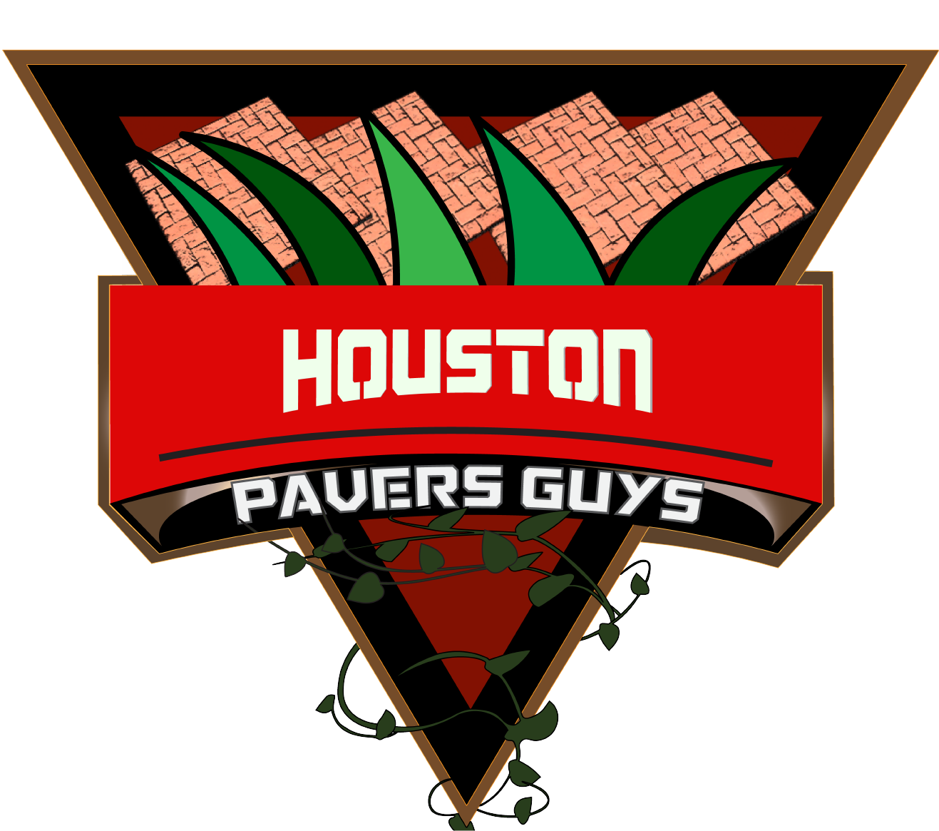 houston Pavers Guys Logo