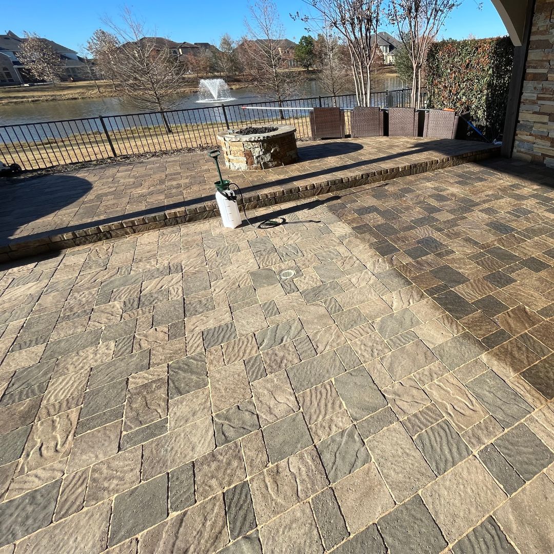 backyard paver installation